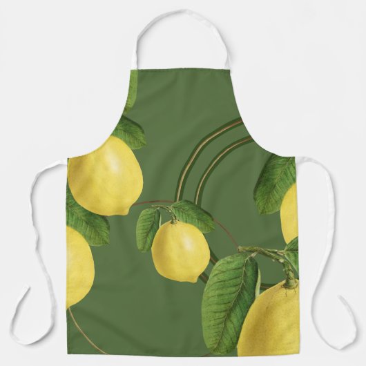 Tablier Motif d'impression citron | Vert (Recto)