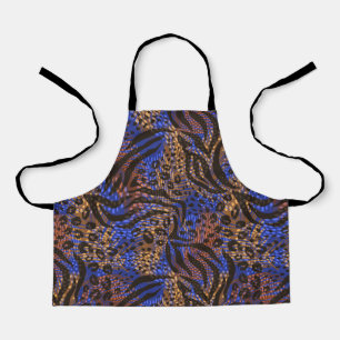 Tablier Motif d'impression Leopard et Zebra