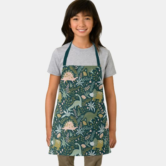 Tablier Motif Dinosaur Vert (Insitu)