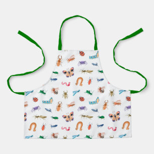 Tablier Motif d'insectes coloré mignon