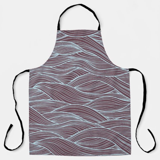 Tablier motif d'onde Abstrait (Recto)