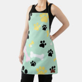 Tablier Motif d'os d'empreintes de pattes de chien (Insitu)
