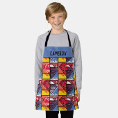 Tablier Motif du bouclier peint (Porté)