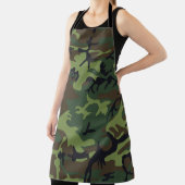 Tablier Motif du Camouflage Vert, Motif militaire, Armée (Insitu)