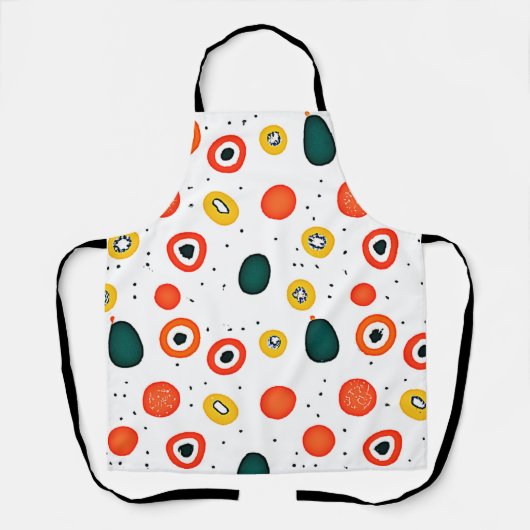 Tablier Motif du cercle de points de jeu (Recto)