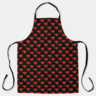 Tablier motif du drapeau À damiers Angola