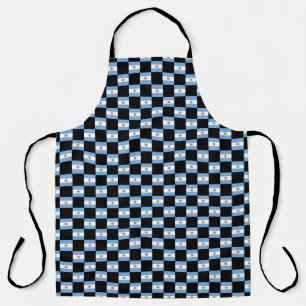 Tablier motif du drapeau À damiers Argentine