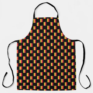 Tablier motif du drapeau À damiers Belgique