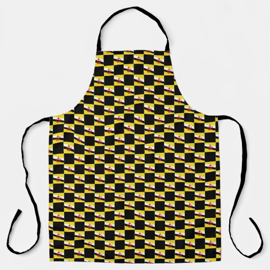 Tablier motif du drapeau À damiers Brunei (Recto)