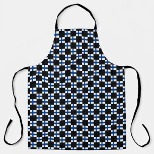 Tablier motif du drapeau À damiers Finlande