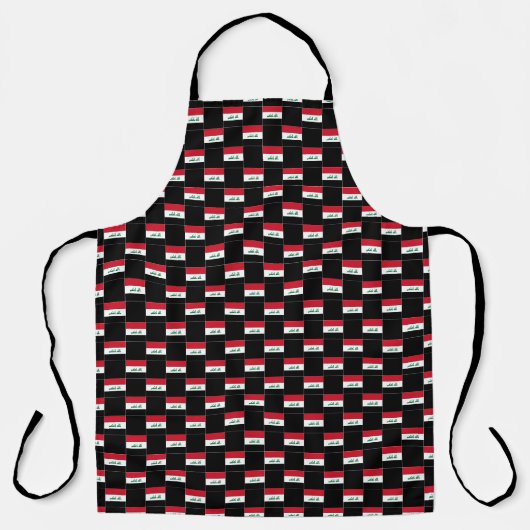 Tablier motif du drapeau À damiers Irak (Recto)