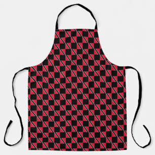 Tablier motif du drapeau À damiers Trinité-et-Tobago