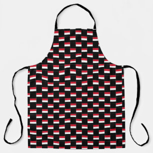 Tablier motif du drapeau À damiers Yémen