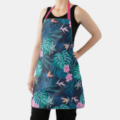 Tablier Motif du Jardin des Fleurs Tropicales Bleues (Insitu)