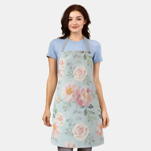 Tablier Motif du jardin rose Rose Rose Pastel