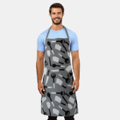 Tablier Motif d'ustensiles de cuisine (Porté)