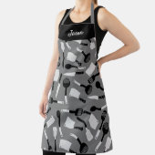 Tablier Motif d'ustensiles de Cuisines personnalisés (Insitu)