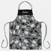 Tablier Motif d'ustensiles de Cuisines personnalisés (Recto)