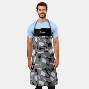 Tablier Motif d'ustensiles de Cuisines personnalisés