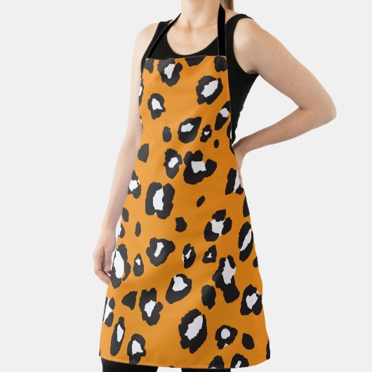 Tablier Motif Empreinte de léopard classique (Insitu)