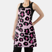 Tablier Motif Empreinte de léopard rose et noir (Insitu)