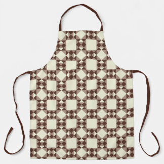 Tablier Motif en écaille de Georgetown beige et Brown