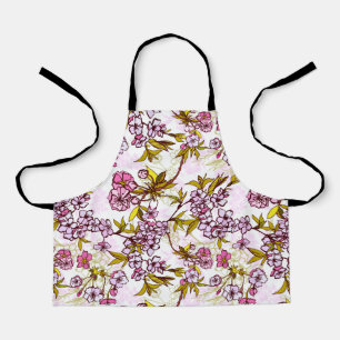 Tablier Motif en fleurs de cerisiers