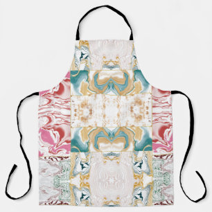 Tablier Motif en marbre coloré