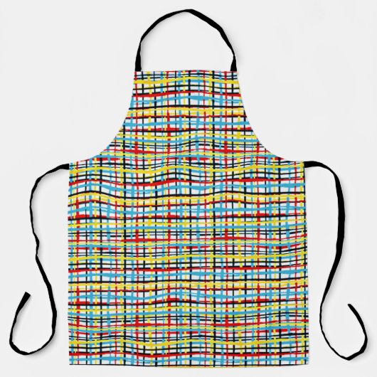 Tablier Motif entrecroisé coloré (Recto)