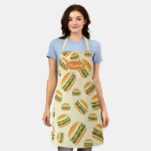 Tablier Motif et nom du dessin animé Hamburger (Porté)
