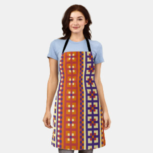 Tablier Motif ethnique géométrique traditionnel