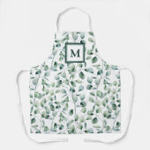 Tablier Motif Eucalyptus aquarelle (Recto)