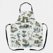 Tablier Motif faunique du parc national Yellowstone (Recto)