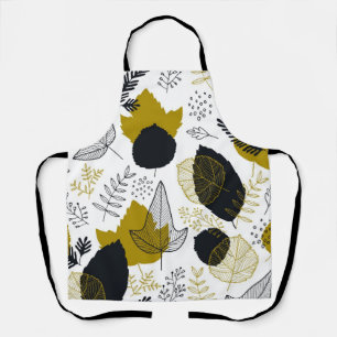 Tablier motif feuille