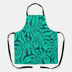 Tablier motif feuille