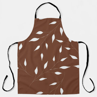 Tablier motif feuille