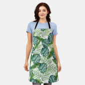 Tablier Motif Feuille de verdure tropicale (Porté)