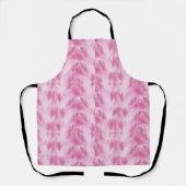 Tablier motif feuille, rose (Recto)