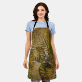 Tablier Motif Feuille terrien (Porté)