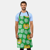 Tablier Motif Feuille tropical Tiger Kid (Porté)