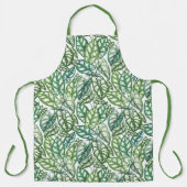 Tablier Motif Feuille vert tropical (Recto)