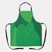 Tablier Motif Feuilles Vertes (Recto)