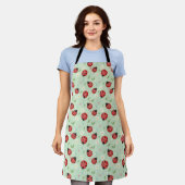Tablier Motif Fleur de coccinelle (Porté)