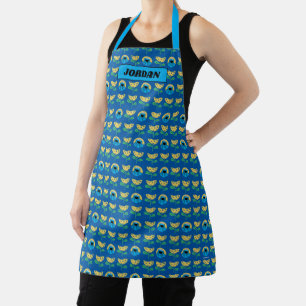 Tablier Motif Fleur de Cookie Monster