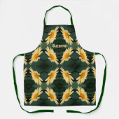 Tablier Motif Fleur Jaune Faisée Personnalisé (Recto)