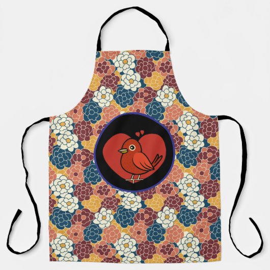 Tablier motif fleur partout (Recto)