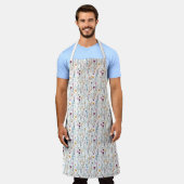 Tablier Motif Fleur sauvage d'été (Porté)