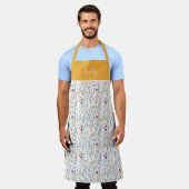 Tablier Motif Fleur sauvage d'été (Porté)