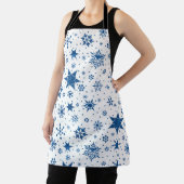 Tablier Motif Flocon de Neige Bleu (Insitu)