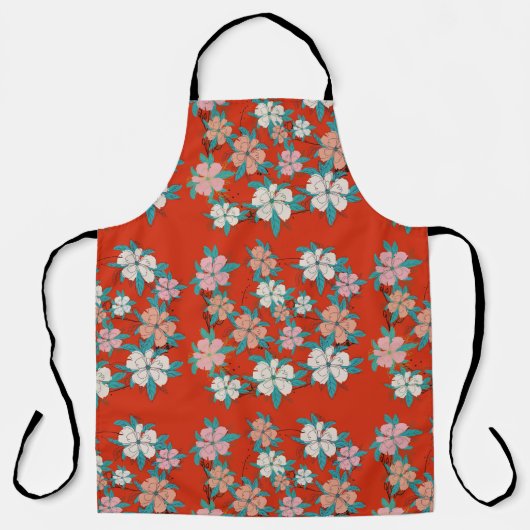 TABLIER MOTIF FLORAL (Recto)